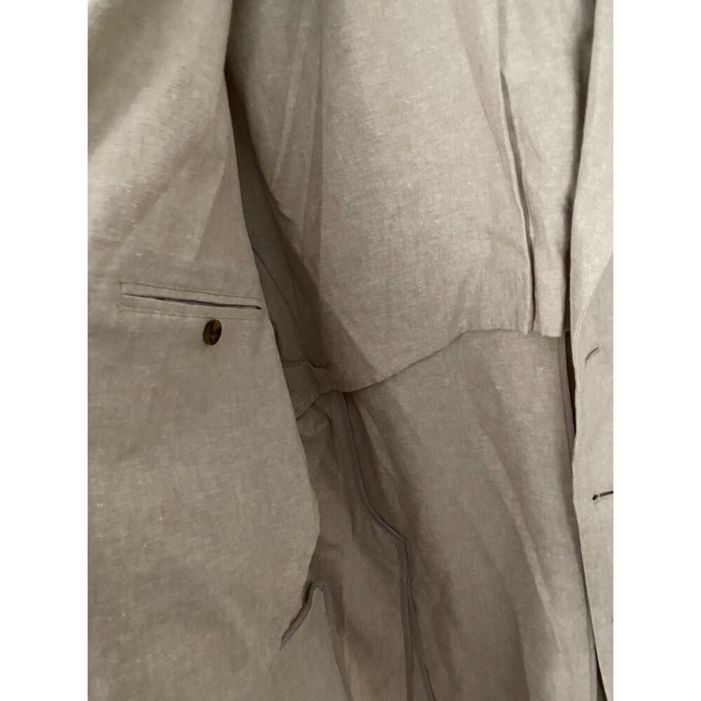 Havanera Co Summer Breeze Beige Linen Cotton Blazer Sport Coat 44 XL Coastal - Picture 8 of 9